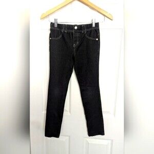 Guess Kids (Size 10) Black Leggings With Rhinestones On Back Pocket